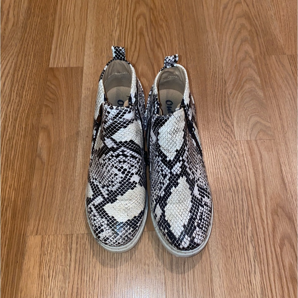 Snake skin sneakers